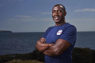 Linford Christie Sink or Swim For Stand Up to Cancer