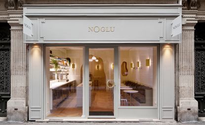 View of Noglu restaurant shop front