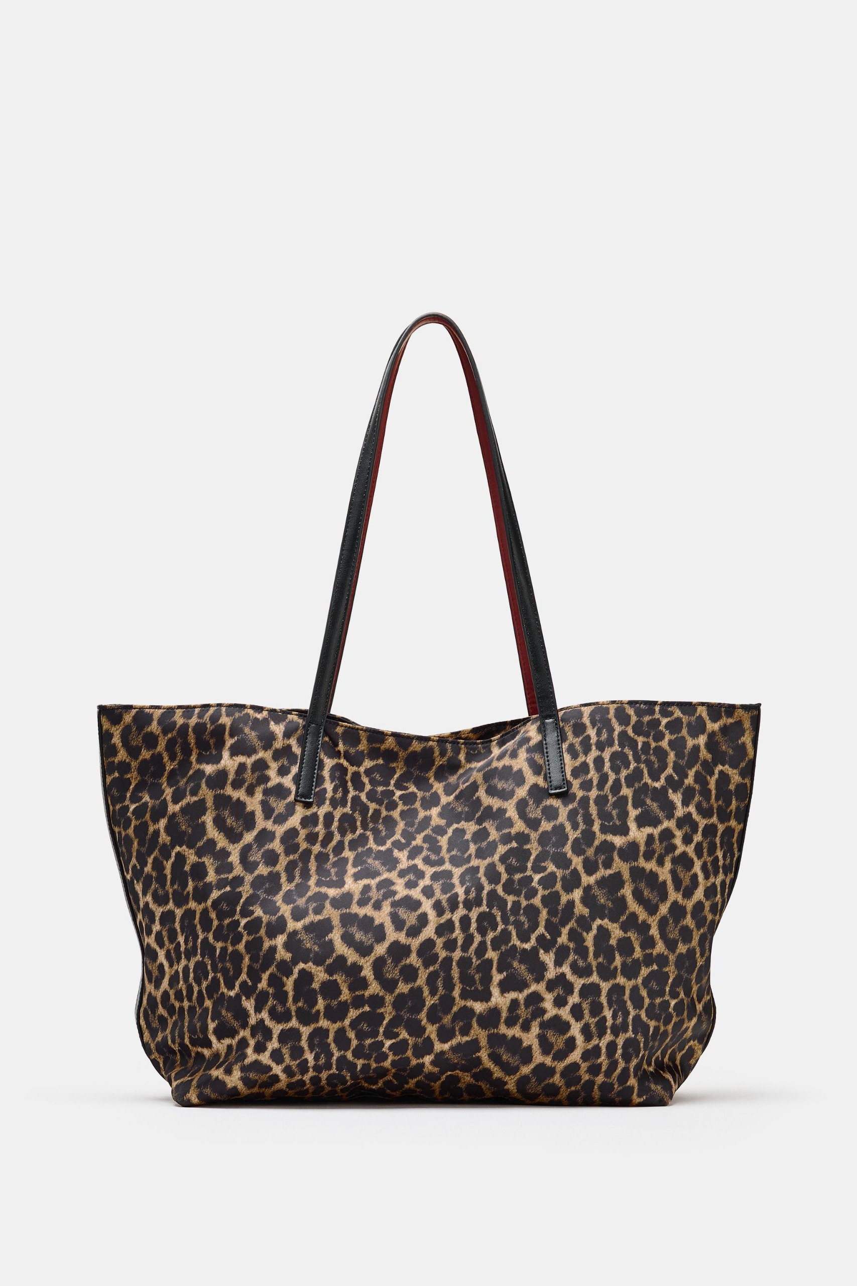 Printed Shopper Bag - Leopard - One Size Only