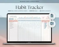 Habit Tracker $2.45 at Etsy