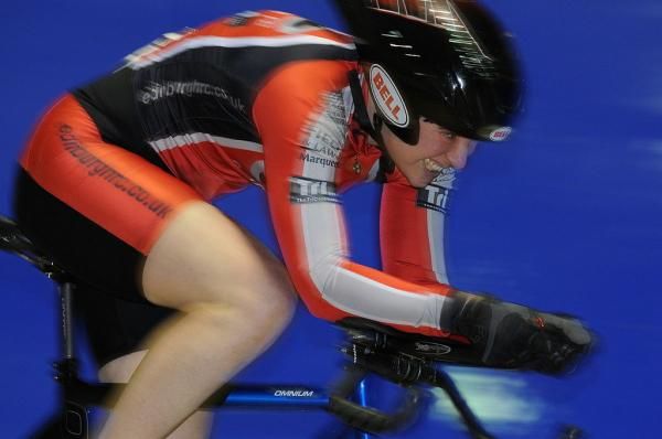 The intense pain of the 500 metre time trial