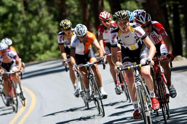 Ian Boswell (Trek-Livestrong) on the front on the climb.
