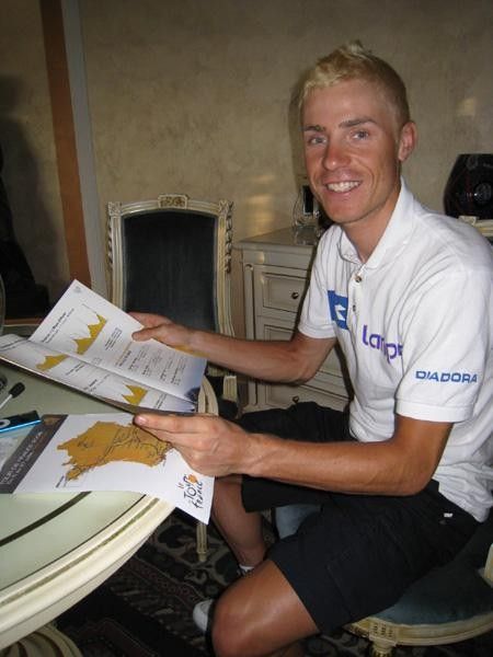 Damiano Cunego (Lampre) hopes it won't only be his hair