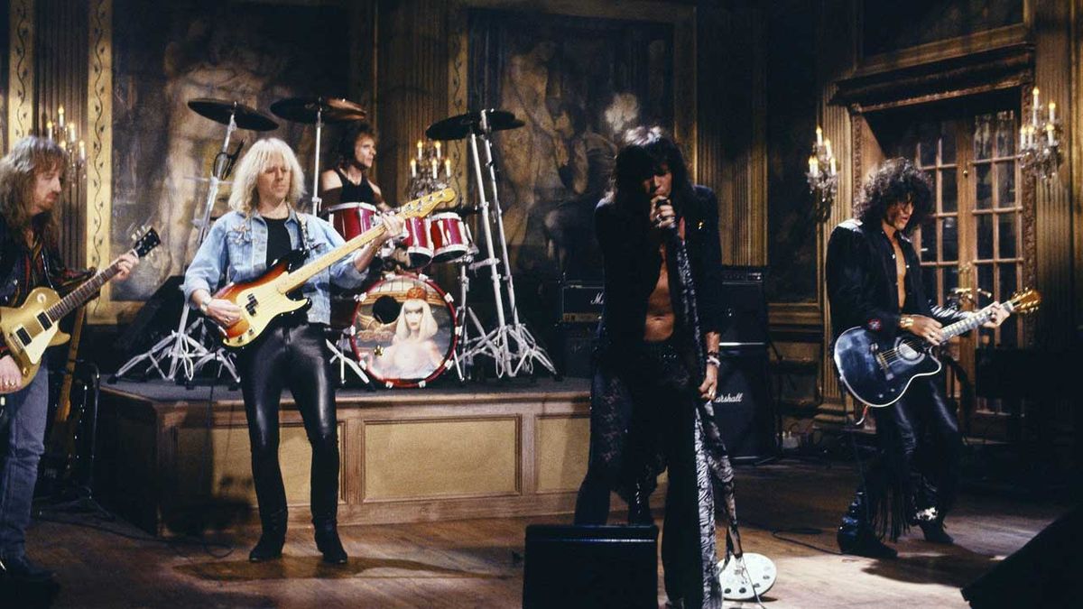 Aerosmith perform live on Saturday Night Live