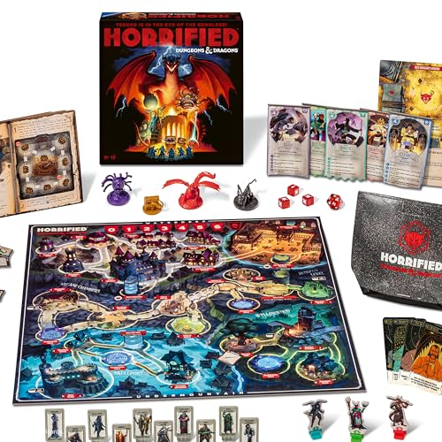 Ravensburger Horrified Games – Dungeons & Dragons – Strategy Board Game – Boost Critical Thinking & Teamwork – Cooperative Gameplay – Unique Monster Challenges – 1 to 5 Players – Adults & Kids 10+