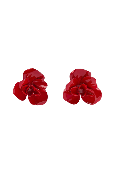 ZARA, Raised Flower Earrings