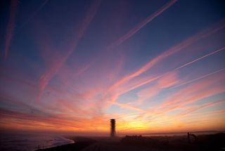 Sunrise over NASA's Wallops Flight Facility
