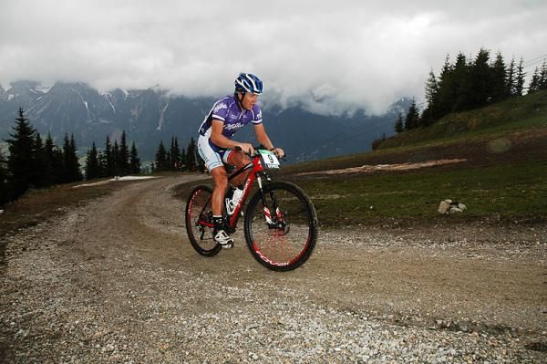 Kristian Hynek on the mountain time trial