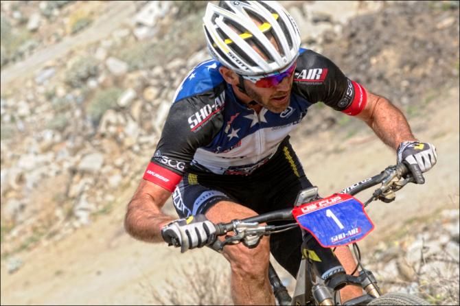 Geoff Kabush (Scott 3Rox) defended his lead in the US Cup Series while racing in Fontana
