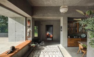 interior of Concrete House in UK
