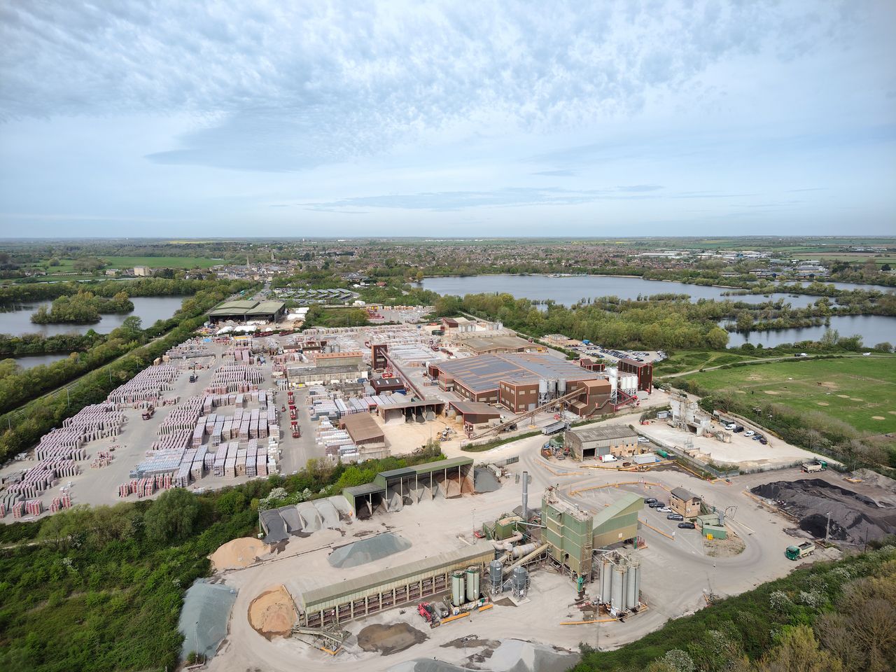 Photo of an industrial site taken with the Autel EVO Max 4T drone