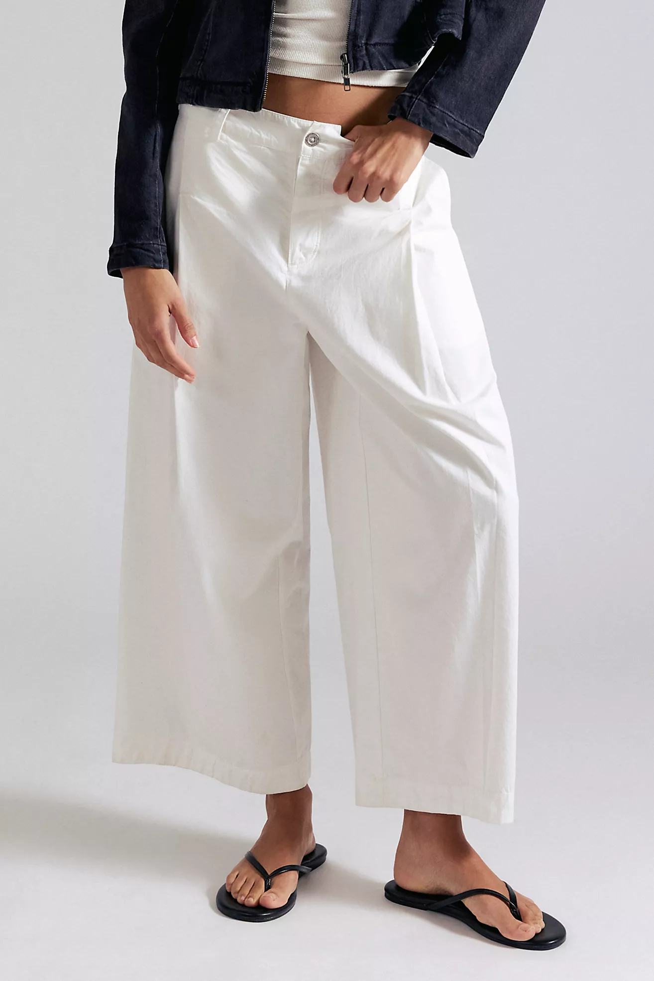 Silverlake Wide-Leg Chino Trousers