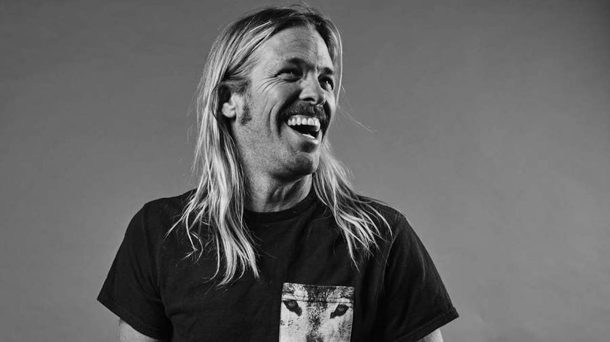 Taylor Hawkins laughing