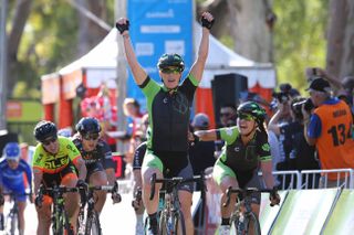 Kirsten Wild takes her first win of the road season
