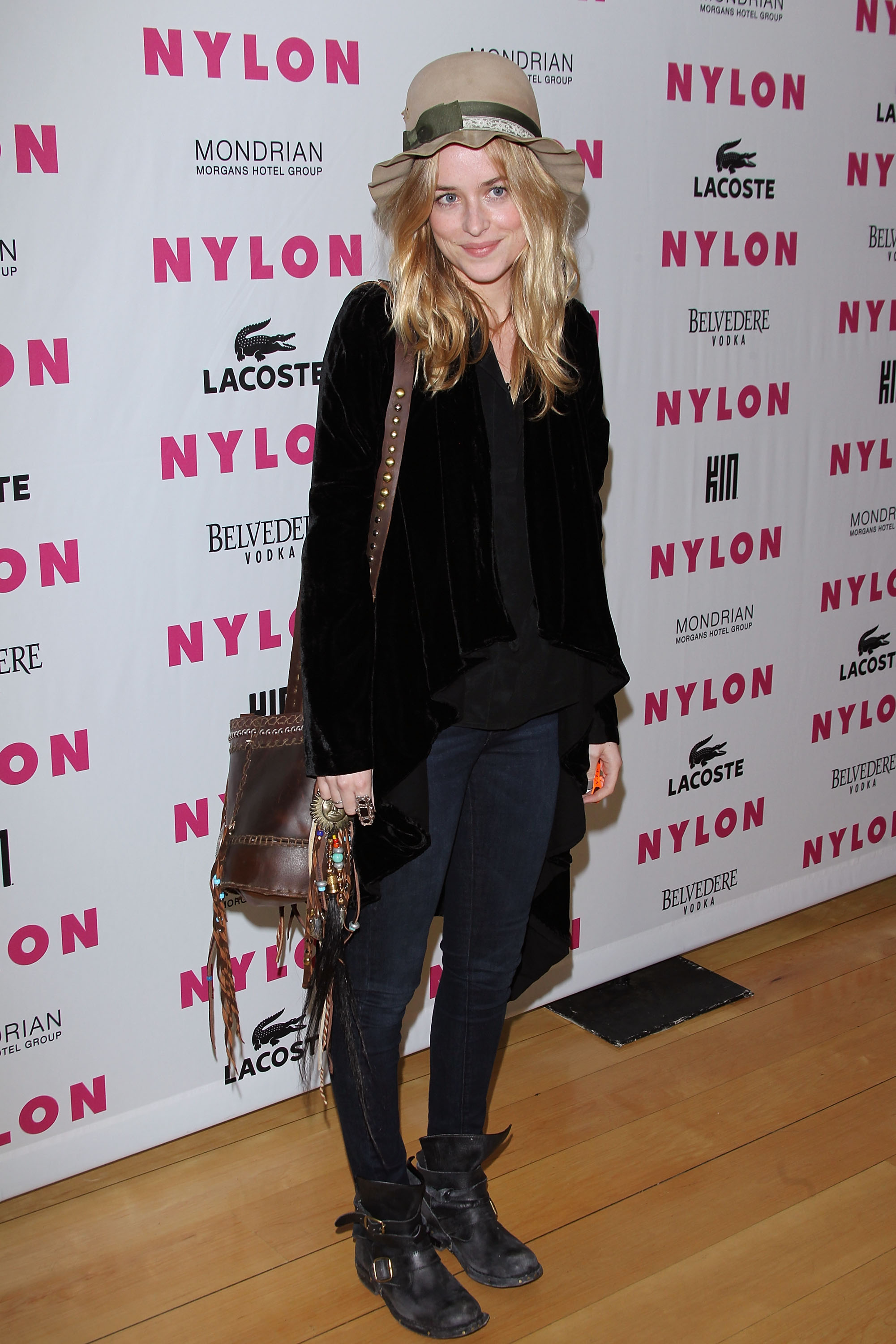 Dakota Johnson arrives to Nylon Magazine's June/July music issue launch party held at SkyBar at the Mondrian Los Angeles on June 22, 2010 in West Hollywood, California. (Photo by Michael Tran/FilmMagic)