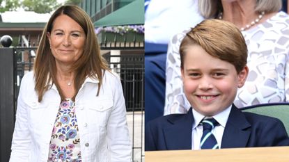 Carole Middleton continues to showcase bond. Seen here side-by-side with Prince George at different occasions