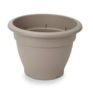 Verve Florus Taupe Plastic Bell Circular Plant Pot