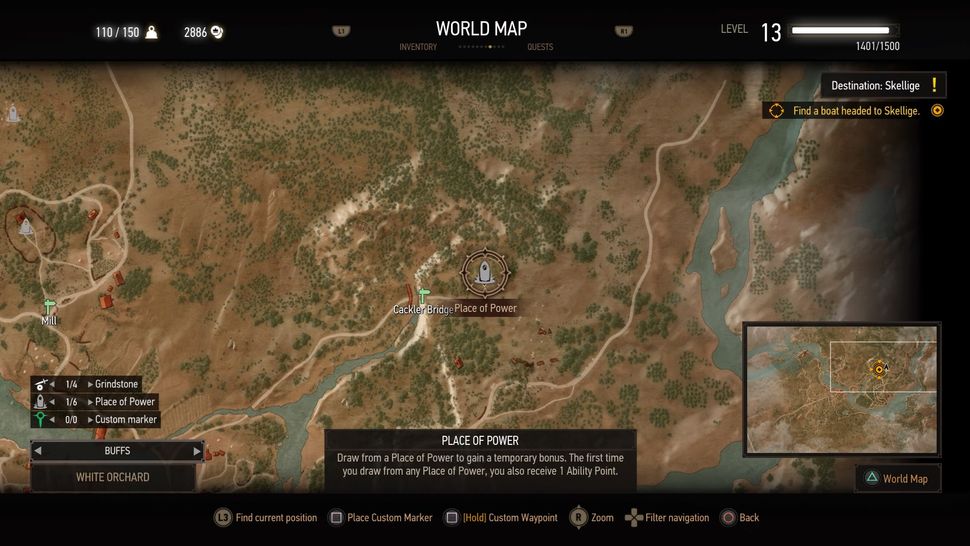 The Witcher 3 Places of Power map and locations | GamesRadar+