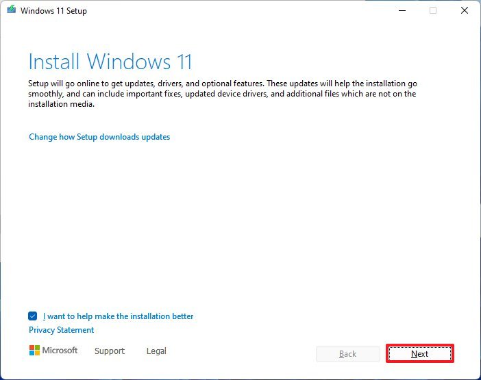 Установка носителя Windows 11 версии 22H2