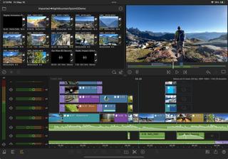 Editing software interface