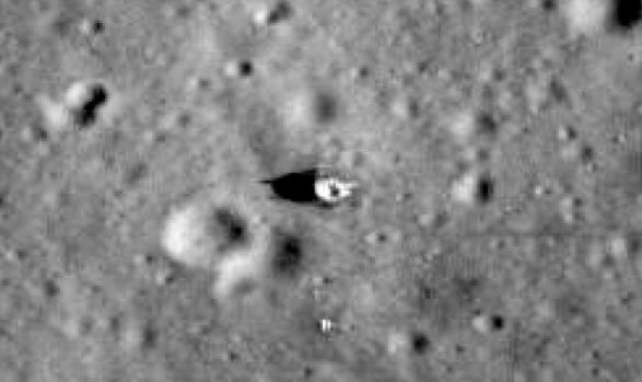 lunar landing sites visible from earth