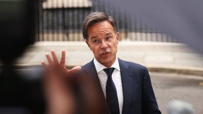 Mark Rutte outside 10 Downing Street last week