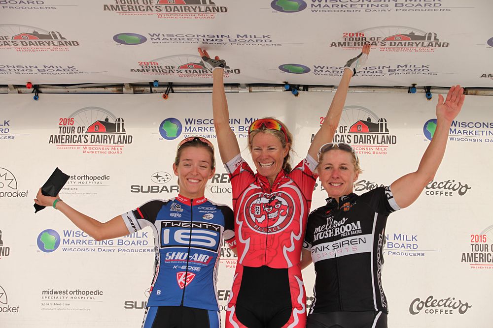 The Road America podium