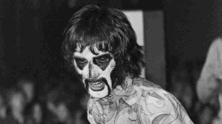 Arthur Brown performing onstage in face paint in 1967