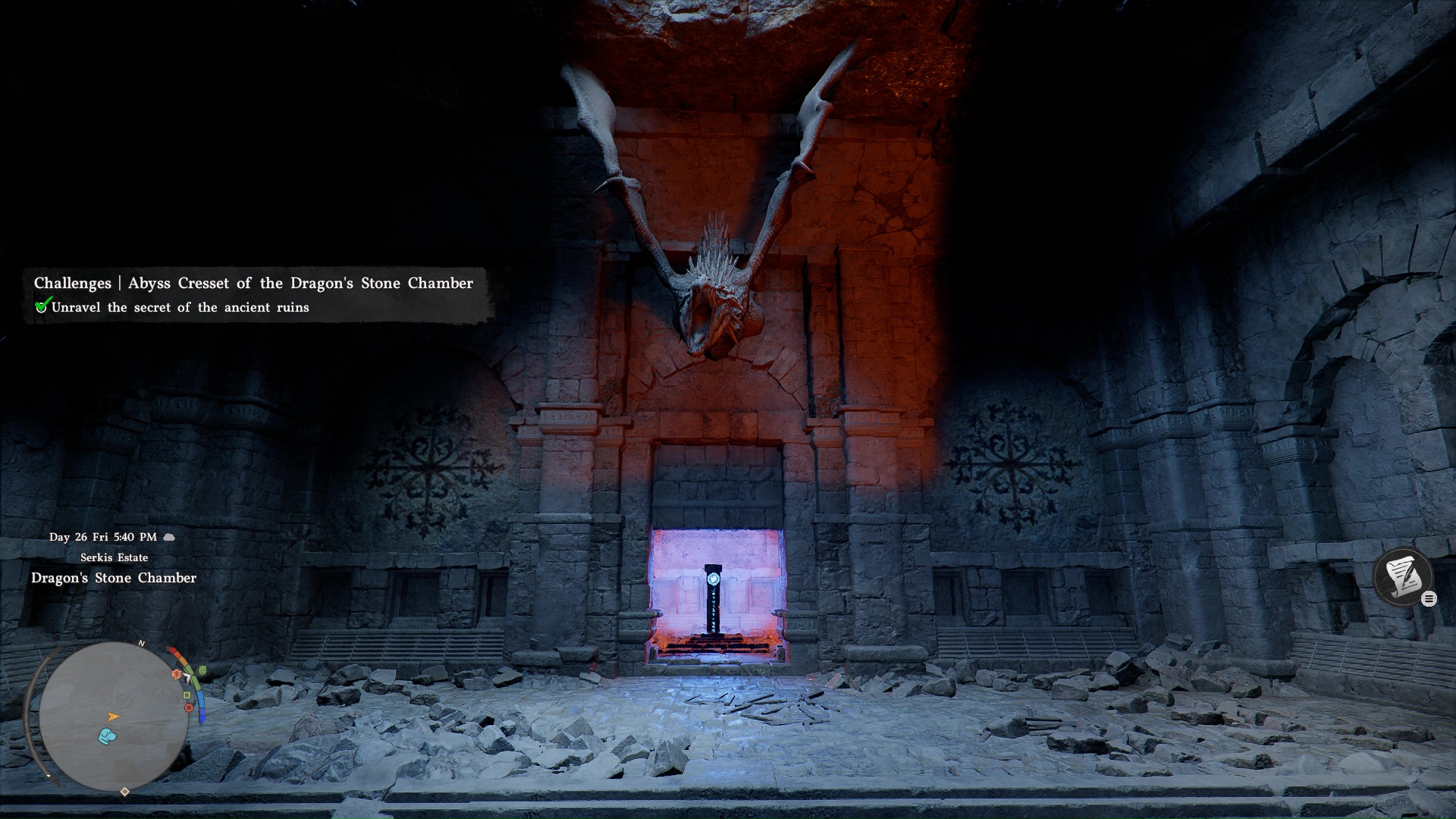 Dragon's Stone Chamber in Crimson Desert