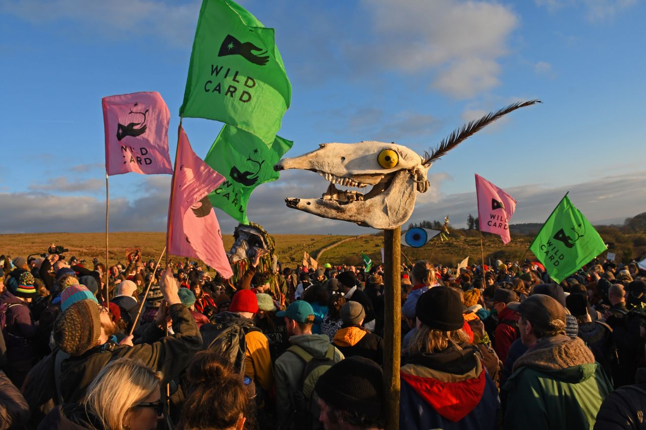 Dartmoor protest