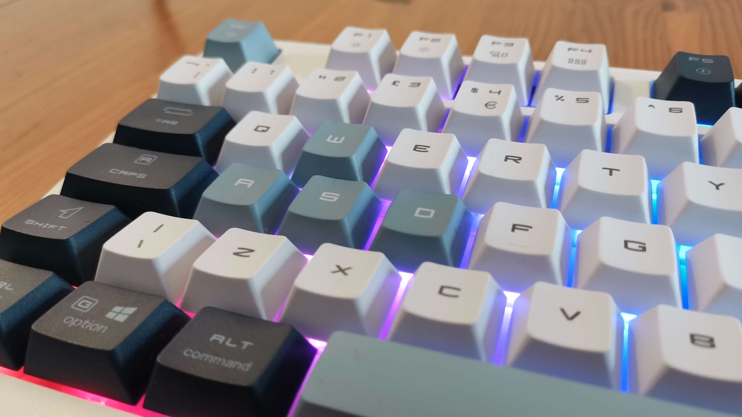 MSI Forge GK600 TKL gaming keyboard on a desk.