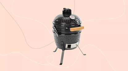 LANDMANN Kamado Grill on Ideal Home pink background