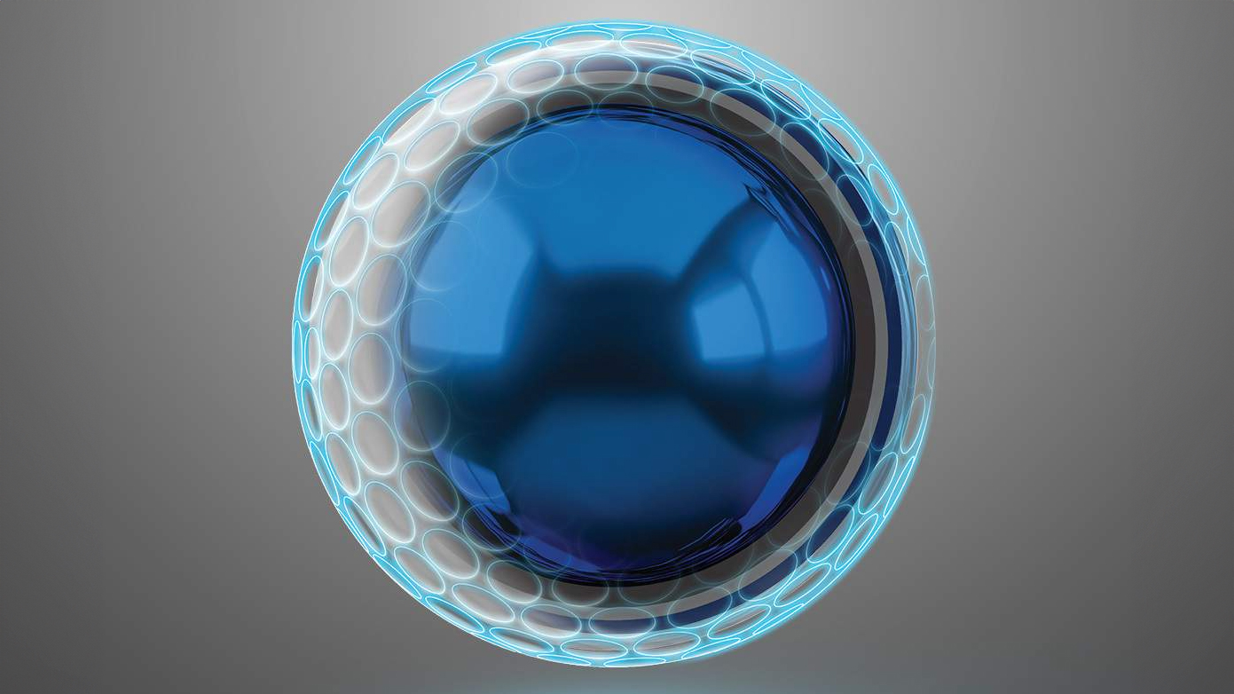 inside a TaylorMade TP5 golf ball