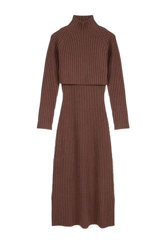 2-In-1 Wool Maxi Dress