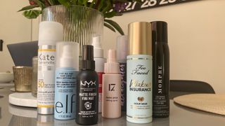 A selection of the best makeup setting sprays tested by our Beauty Editor