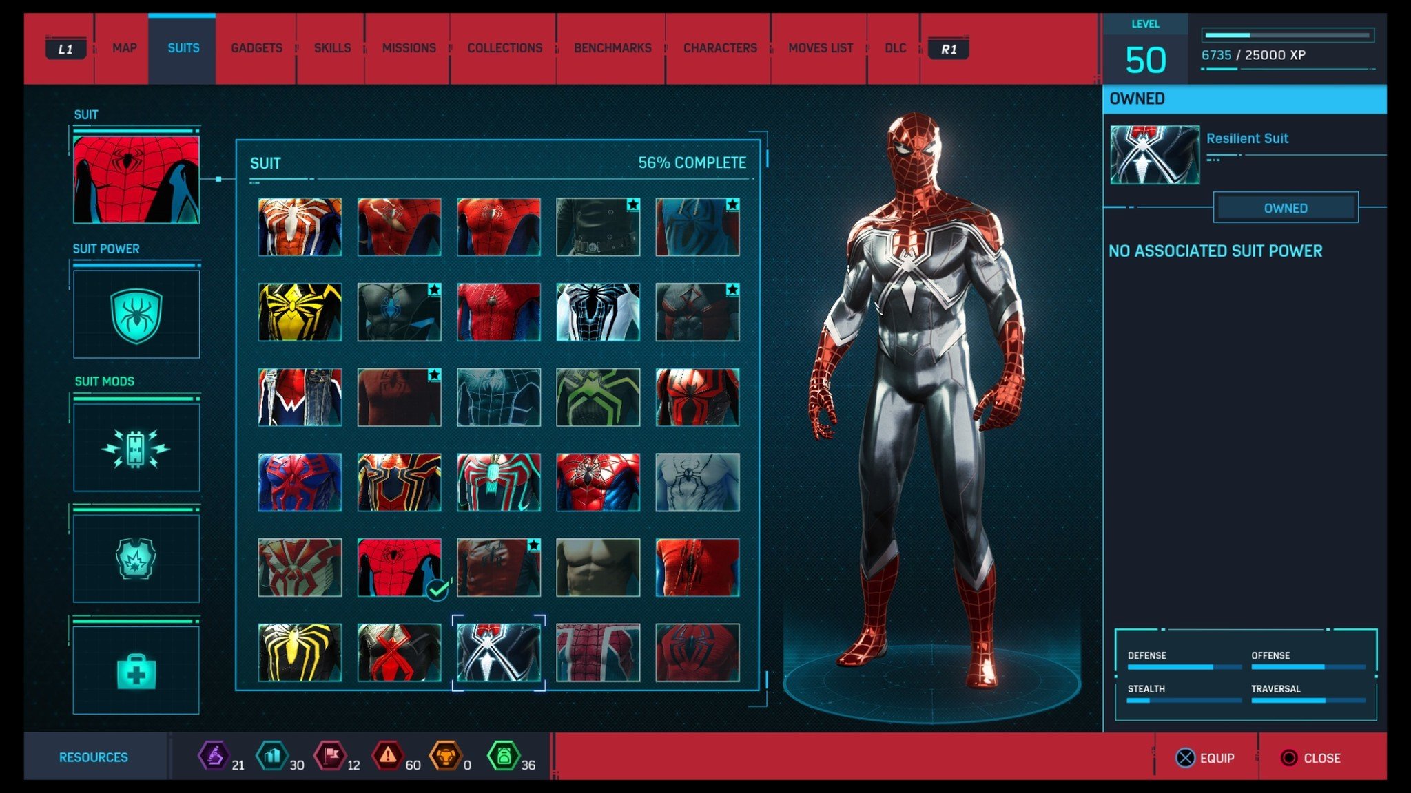 Настройки marvel spider man. Resilient Suit. Человек паук ограбление костюм. Spider man PC resilient Suit. Спайдер Мэн какие навыки прокачивать.