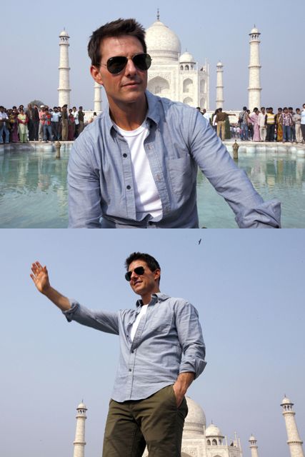 Tom Cruise, Tom Cruise in India, Tom Cruise India, Tom Cruise Taj Mahal, Mission Impossible: Ghost Protocol