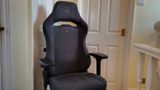 A grey Noblechairs Hero ST TX gaming chair