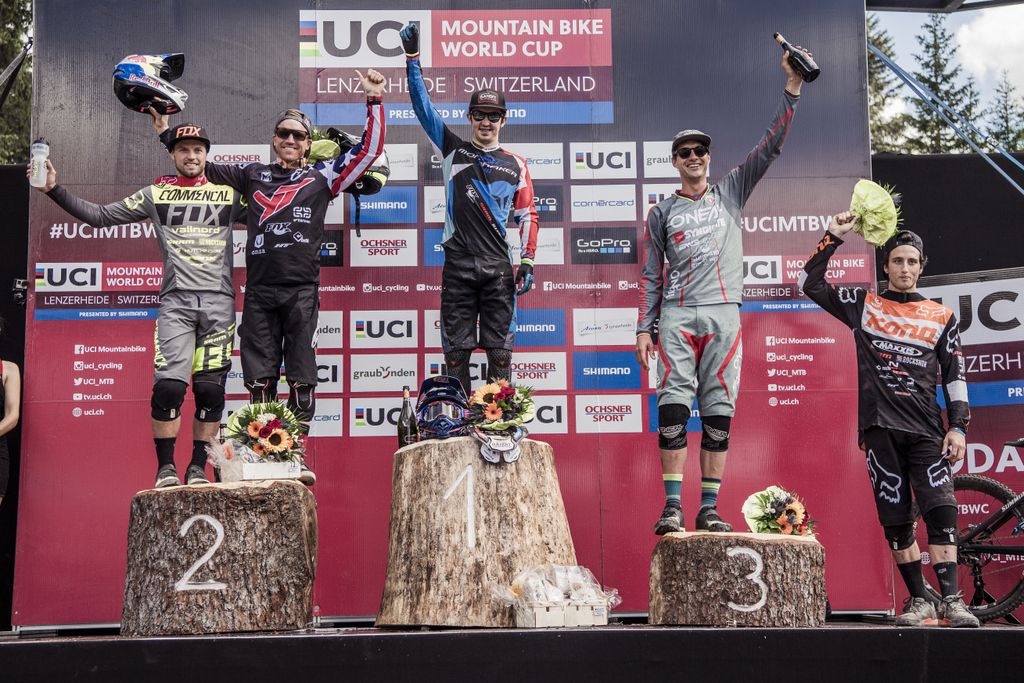 Danny Hart on top step of the podium