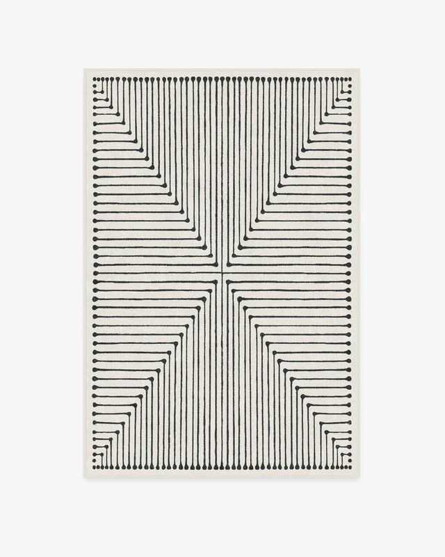 Ruggable geometric line rug