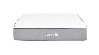 Nectar mattress sales, deals and discount codes: Nectar Memory Foam Mattress with a light grey base and cooling white cover