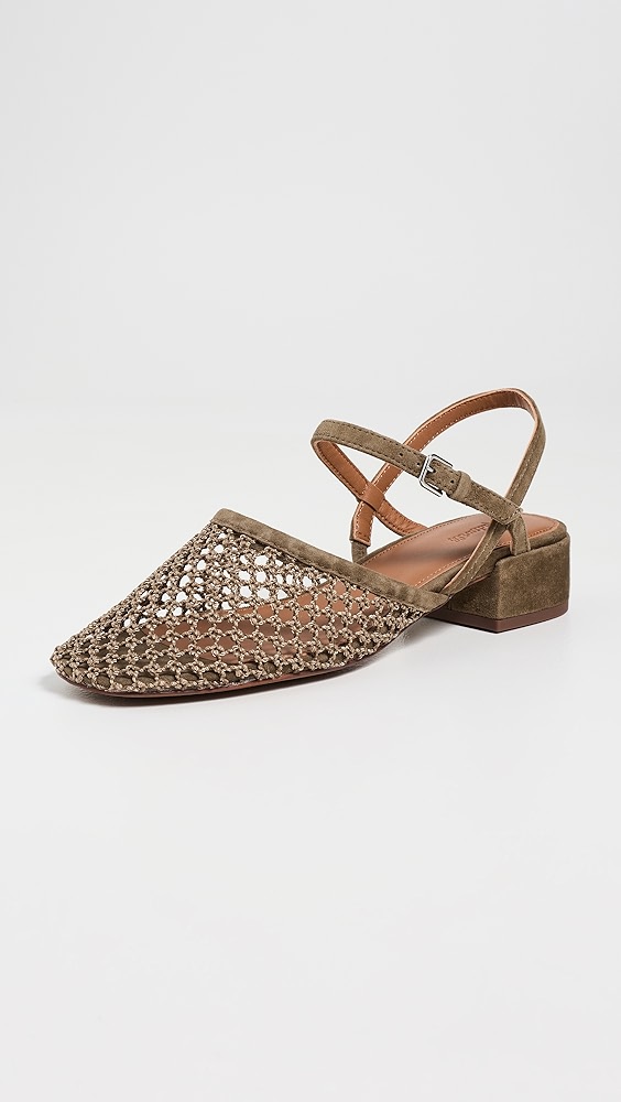 The Lola Ankle-Strap Heeled Sandals - Safari Khaki