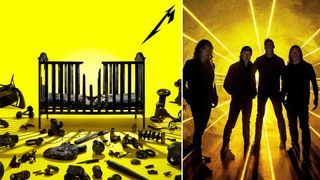 Metallica group shot and 72 Seasons album artwork