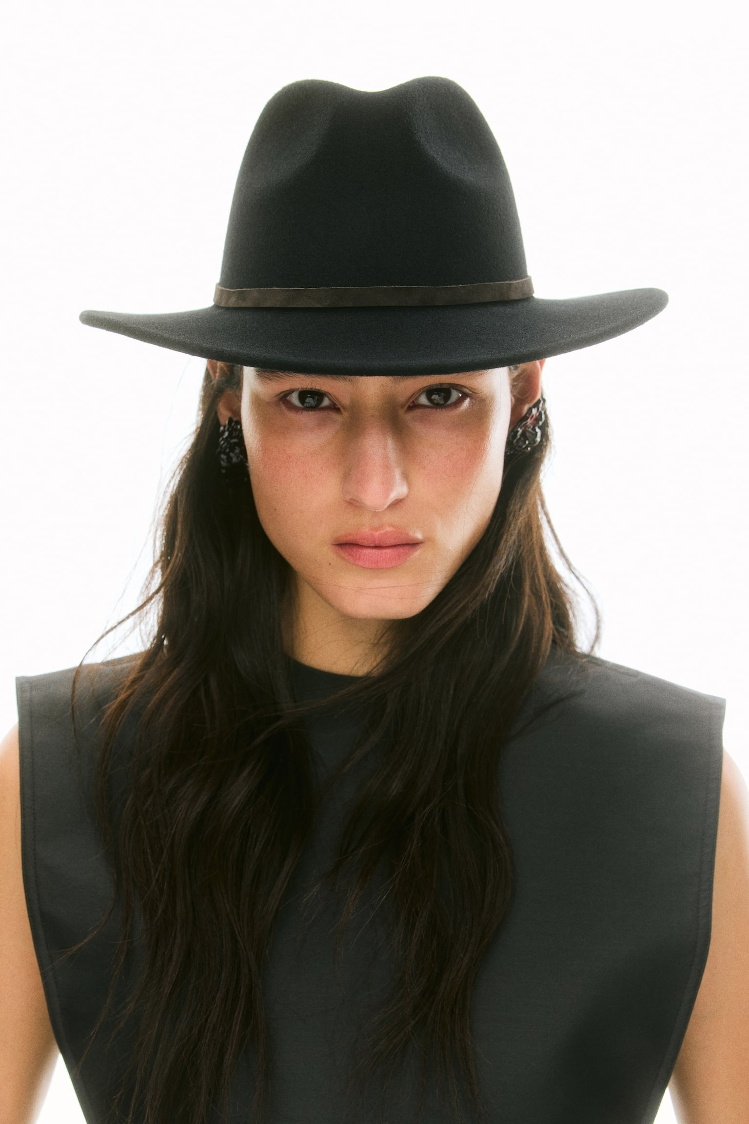 Western-Inspired Wool Hat