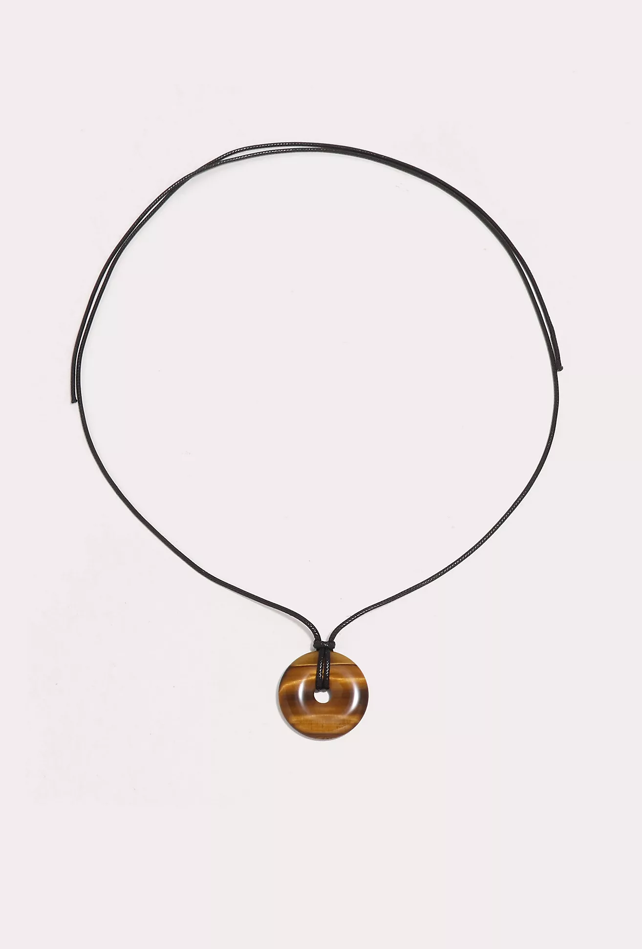 Petit Moments Stone Disc Corded Necklace