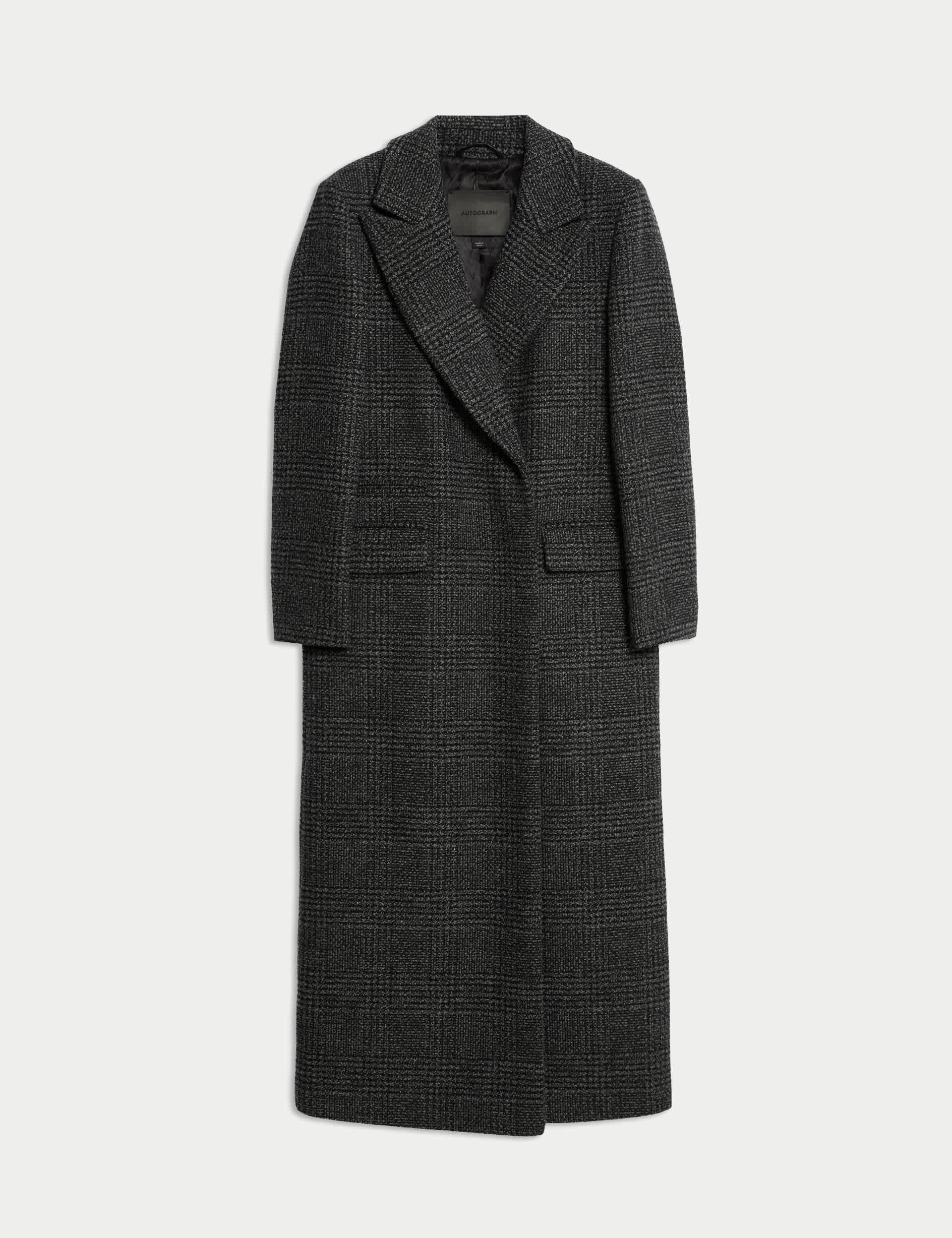 Wool Rich Double Breasted Longline Coat