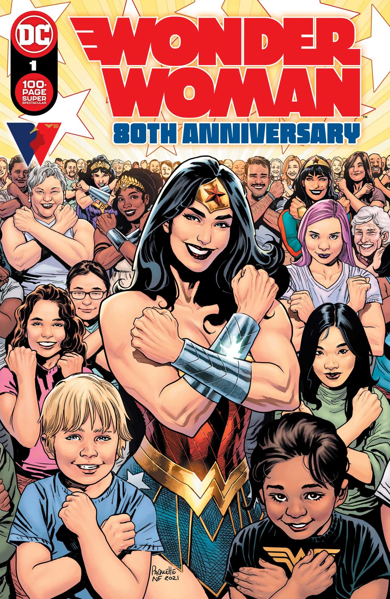 Wonder Woman 80th anniversary title