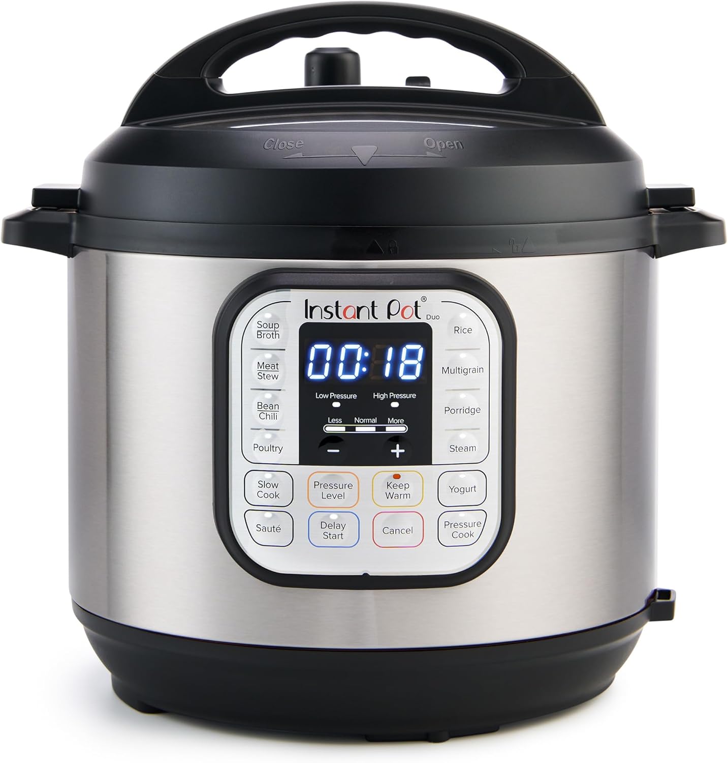 Instant Pot Duo 7-In-1 Electric Pressure Cooker, Slow Cooker, Rice, Steamer, Sauté, Yogurt Maker, Warmer & Sterilizer, Includes App With Over 800 Recipes, Stainless Steel, 6 Quart