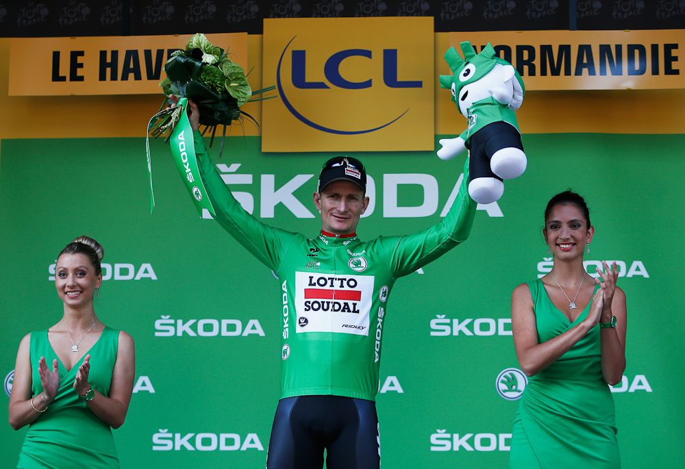 Andre Greipel kept the green jersey after stage 6.