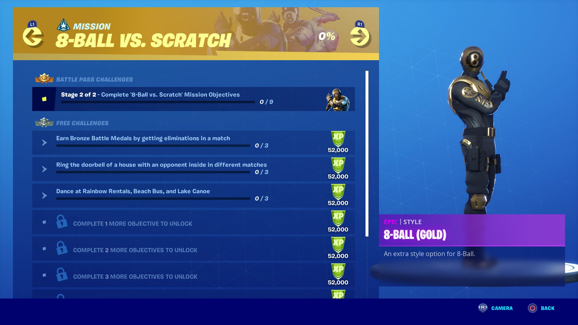 Fortnite 8 Ball Challenges Fortnite 8 Ball Vs Scratch Challenges How To Beat The Full Chapter 2 Season 1 Mission Gamesradar